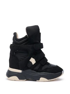Liliana MARANTO Chunky Black Wedge Sneakers